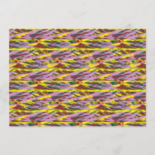 ein sehr buntes Muster mit viel unterschiedlichem  Programm (Rückseite)