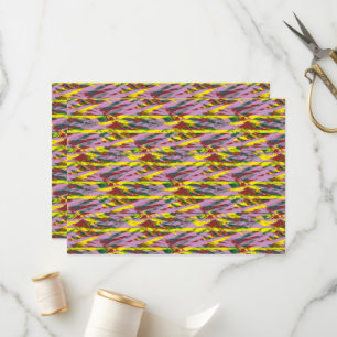 ein sehr buntes Muster mit viel unterschiedlichem  Programm