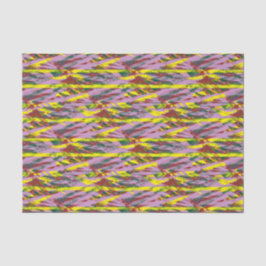 ein sehr buntes Muster mit viel unterschiedlichem  Seidenpapier