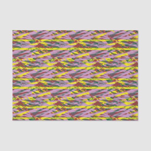 ein sehr buntes Muster mit viel unterschiedlichem  Seidenpapier (Vorderseite)