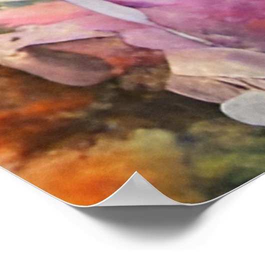 Ein sehr buntes Pferd Poster (Ecke)