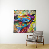 Ein sehr buntes Pferd Wandteppich (Beispiel (Horizontal))