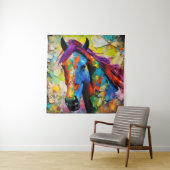 Ein sehr buntes Pferd Wandteppich (Beispiel)