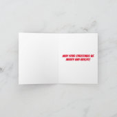 Ein sehr deutscher Schäferhund Candy Cane Weihnach Karte (Innenseite)