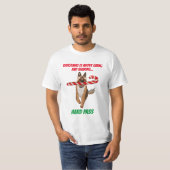 Ein sehr deutscher Schäferhund Candy Cane Weihnach T-Shirt (Vorne ganz)