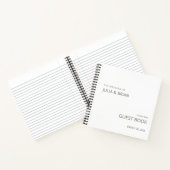 ein sehr einfaches Gästebuch Notizblock (Innenseite)