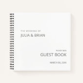 ein sehr einfaches Gästebuch Notizblock (Vorderseite)