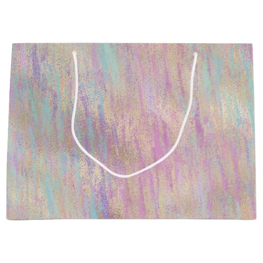 Ein sehr einsames Sparkle Glitzy Gold Pink Weihnac Große Geschenktüte (Vorderseite)