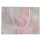 Ein sehr einsames Sparkle Glitzy Gold Pink Weihnac Große Geschenktüte (Rückseite)