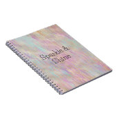 Ein sehr einsames Sparkle Glitzy Gold Pink Weihnac Notizblock (Rechte Seite)