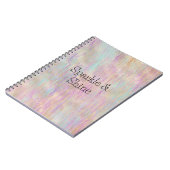 Ein sehr einsames Sparkle Glitzy Gold Pink Weihnac Notizblock (Linke Seite)