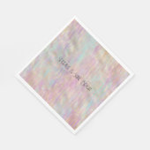 Ein sehr einsames Sparkle Glitzy Gold Pink Weihnac Serviette (Ecke)