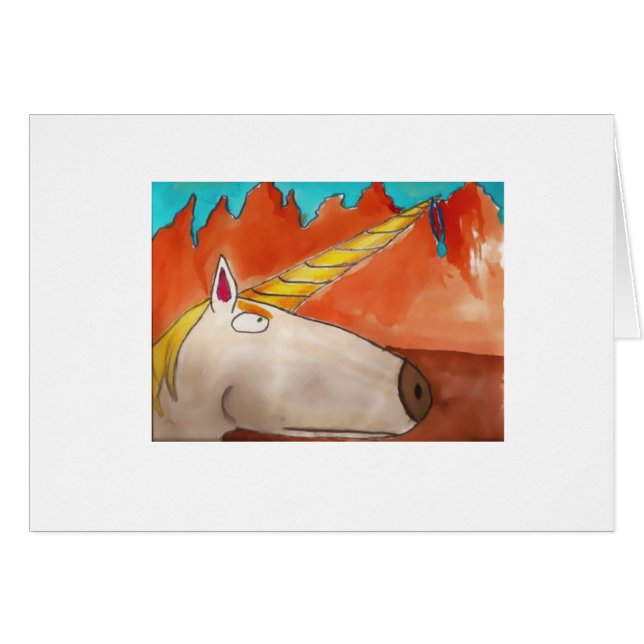 Ein sehr ernstes Einhorn (Vorderseite (Horizontal))