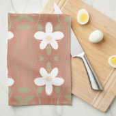 Ein sehr Extravagantes Teetuch mit Honigbraun Küchentuch (Viertel Falte)