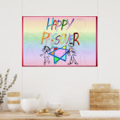 Ein sehr farbenfroher Pessach Poster (Küche)