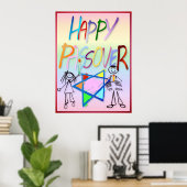 Ein sehr farbiges Pessach-Poster Poster (Heimbüro)