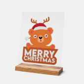 Ein sehr frohe Weihnachten Acrylschild (Winkel)