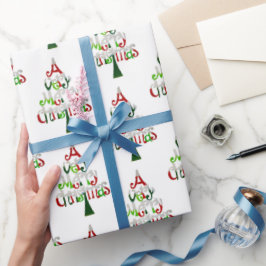 Ein sehr frohe Weihnachten Geschenkpapier