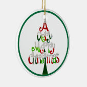 Ein sehr frohe Weihnachten Keramik Ornament (Rechts)