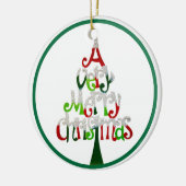 Ein sehr frohe Weihnachten Keramik Ornament (Links)