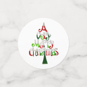 Ein sehr frohe Weihnachten Konfetti (Klein Vorderseite)