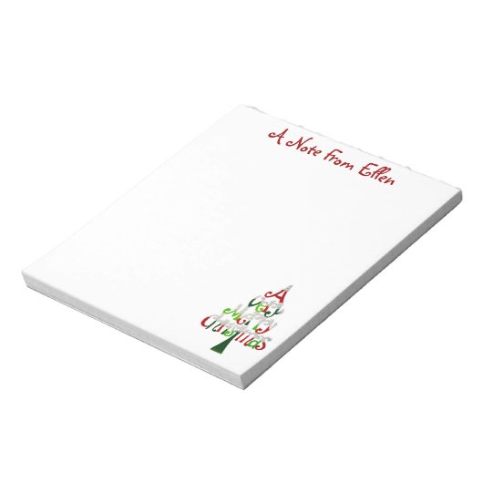 Ein sehr frohe Weihnachten Notizblock (Rotiert)