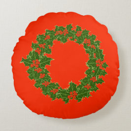 Ein sehr frohe Weihnachten Rundes Kissen