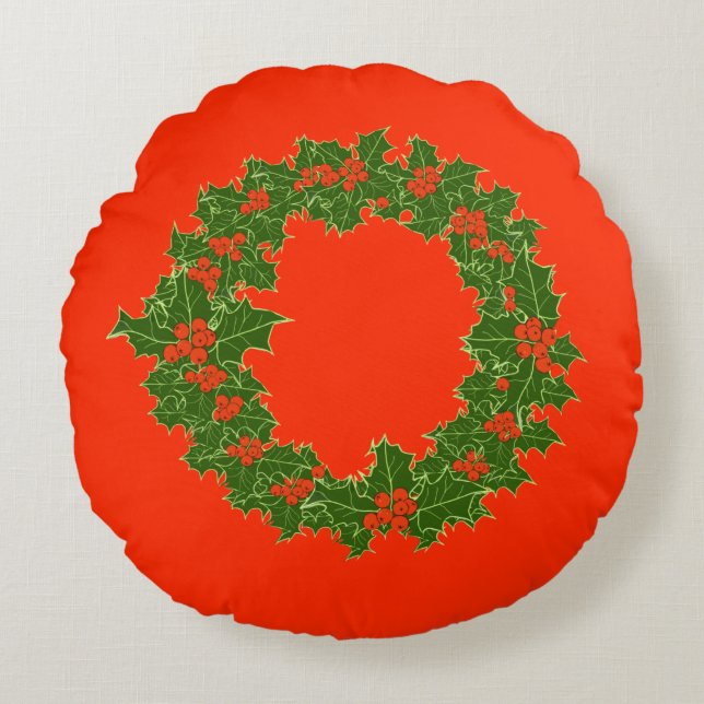 Ein sehr frohe Weihnachten Rundes Kissen (Vorderseite)