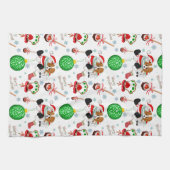 Ein sehr froher Cavalier King Charles Weihnachten Geschirrtuch (Horizontal)