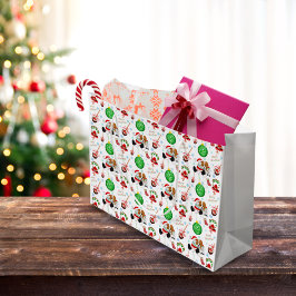 Ein sehr froher Cavalier King Charles Weihnachten Große Geschenktüte