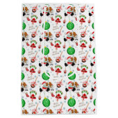 Ein sehr froher Cavalier King Charles Weihnachten Mittlere Geschenktüte (Rückseite)