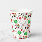 Ein sehr froher Cavalier King Charles Weihnachten Pappbecher (Rechts)