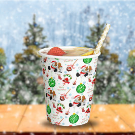 Ein sehr froher Cavalier King Charles Weihnachten Pappbecher