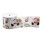 Ein sehr froher Cavalier King Charles Weihnachten Satinband (Spule)