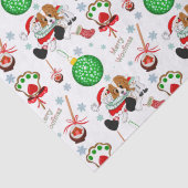 Ein sehr froher Cavalier King Charles Weihnachten Seidenpapier (Detail)