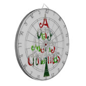 Ein sehr froher Weihnachtsbaum Dartscheibe (Vorderseite Links)