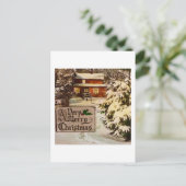 Ein sehr froher Weihnachtsklassiker traditioneller Feiertagspostkarte (Stehend Vorderseite)