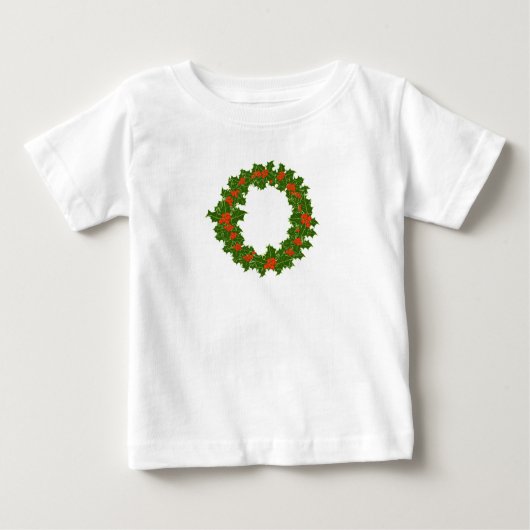 Ein sehr froher Weihnachtskranz Baby T-shirt (Vorderseite)