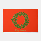 Ein sehr froher Weihnachtskranz Fußmatte (Vorderseite)