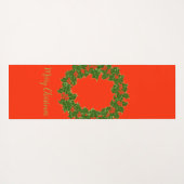 Ein sehr froher Weihnachtskranz Yogamatte (Rückseite (Horizontal))