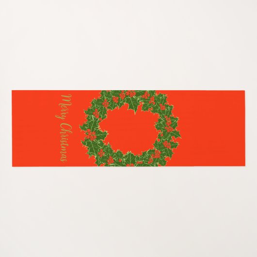 Ein sehr froher Weihnachtskranz Yogamatte (Rückseite (Horizontal))