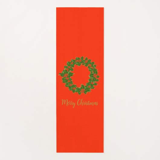 Ein sehr froher Weihnachtskranz Yogamatte (Vorderseite)