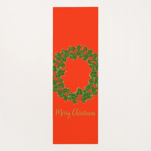 Ein sehr froher Weihnachtskranz Yogamatte (Rückseite)