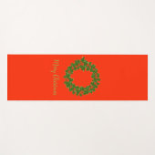 Ein sehr froher Weihnachtskranz Yogamatte (Vorderseite (Horizontal))