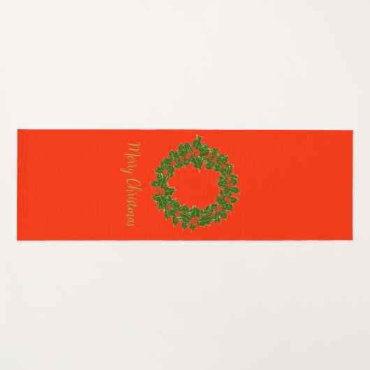 Ein sehr froher Weihnachtskranz Yogamatte (Vorderseite (Horizontal))