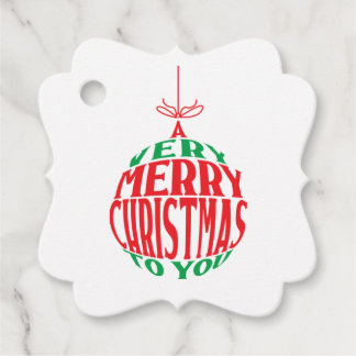 Ein sehr frohes Weihnachtsfest für dich Geschenkanhänger