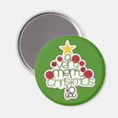 Ein sehr frohes Weihnachtsfest für Sie Modernes Ge Magnet (Vorderseite/Rückseite)