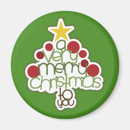 Ein sehr frohes Weihnachtsfest für Sie Modernes Ge Magnet