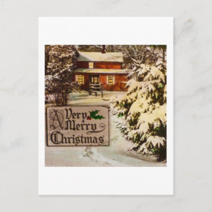 Ein sehr frohes Weihnachtsklassik-Traditioneller W Feiertagspostkarte