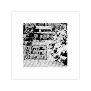 Ein sehr frohes Weihnachtsklassik traditioneller W Permastempel